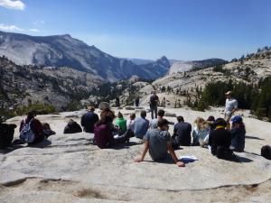 Earth 6 students in Yosemite